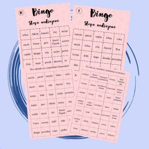 Bingo - slova nadřazená - růžová