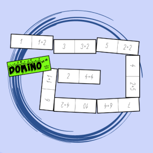 Domino zelené - sčítání a odčítání do 10