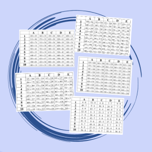 Souřadnice – sada M pro 3. třídu - sčítání