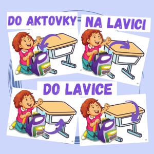 Na lavici x do aktovky (fialové)