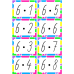Flashcards - malá násobilka s výsledky (barevný rámeček)