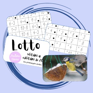Lotto – sčítání a odčítání do 20 bez přechodu přes desítku